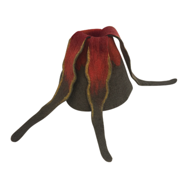 Papoose Toys Volcano + 3 Streams de lave 4pc
