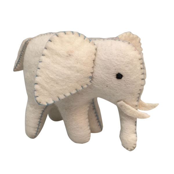Papoose Toys Elephant blanc