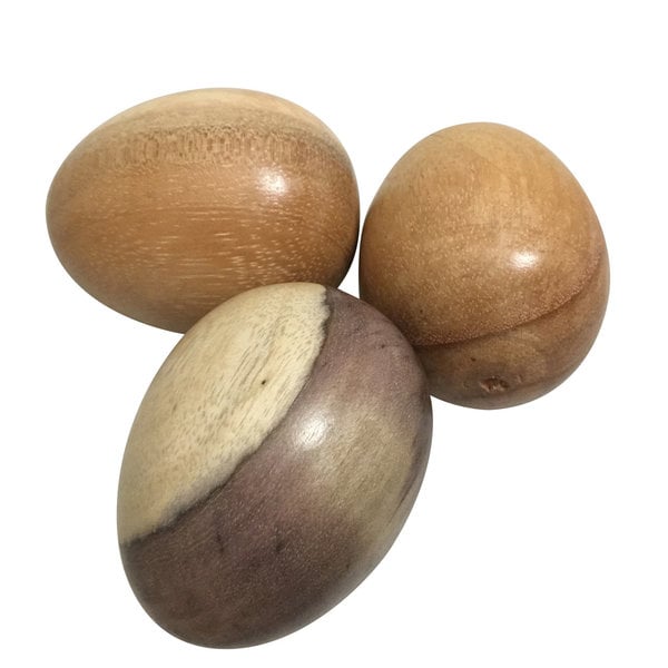 Jouets en papoose œufs en bois 6pc