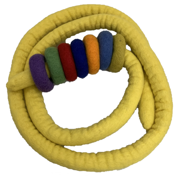 Papoose Toys Yellow en feutre et 7 beignets en feutre