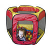 Toys paradiso Speelnt avec 100 balles 100 x 75 cm jaune rouge
