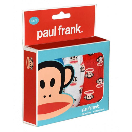 Paul Frank Underwear junior rouge bleu blanc 3 pièces taille 6 8 ans