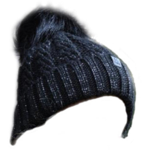 Piri sport muts paillette beanie acrylique noir unique