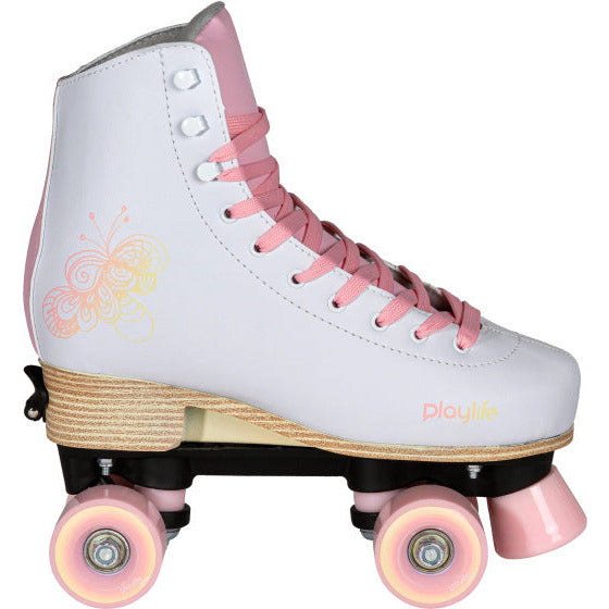 Playlife - Rouleau réglable Skates junior Rose blanc Taille 39 42