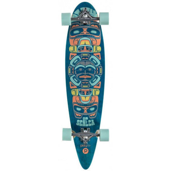 longboard Seneca 97 x 23 cm bois noir bleu