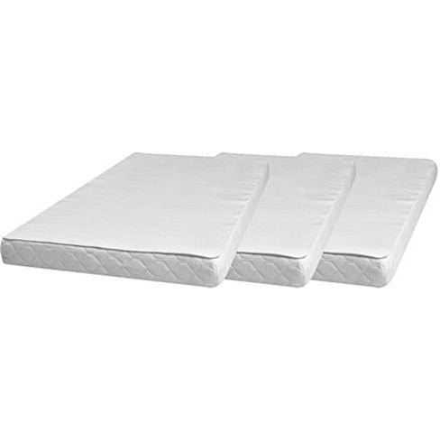 Playshoes Fitted Sheet Molton 40 x 50 cm Coton blanc 3 pièces