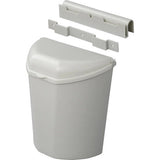 Bac de déchets avec couvercle 6 litres 29,5 cm gris clair - afbeelding 1