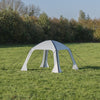 Proplus PartyTent gonflable 365 x 365 cm gris clair
