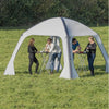 Proplus PartyTent gonflable 365 x 365 cm gris clair