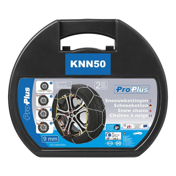 Chaînes de neige Proplus 9 mm (165 80-13 à 190 55-365) 2 pièces