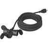 câble d'extension Schuko 3 voies 10 mètres 3x1.5mm² noir