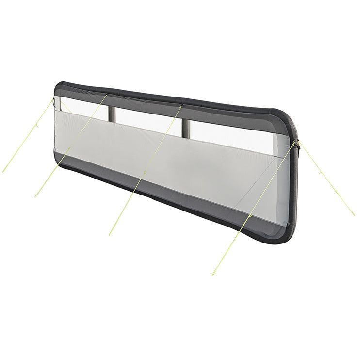 pare-brise gonflable 480 x 140 cm gris clair noir