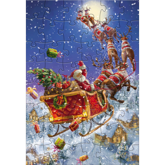 Rebo Productions Santa Legpuzzel Junior Carton 48 Pieces