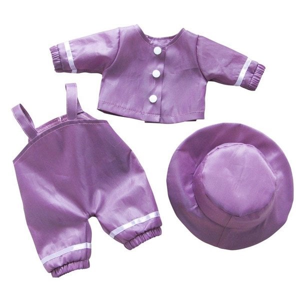 Vêtements de pluie violet 38-41 cm