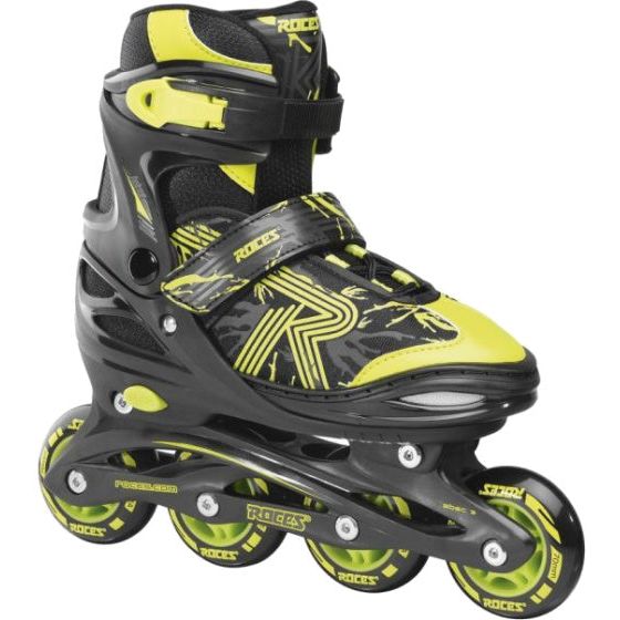 patins à roues alignées Jokey 3.0 botte souple 82A noir jaune taille 38-41