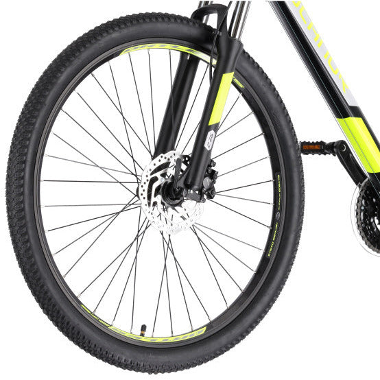 Rucanor lux 29 pouces 48 cm hommes 21v frein à disque mécanique noir jaune