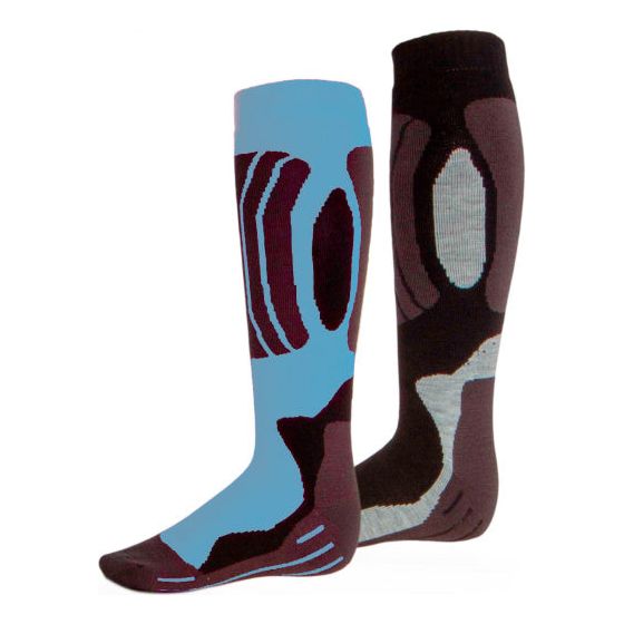 Chaussettes de ski Rucanor Svindal 2 pack Unisexe noir noir bleu taille 39-42