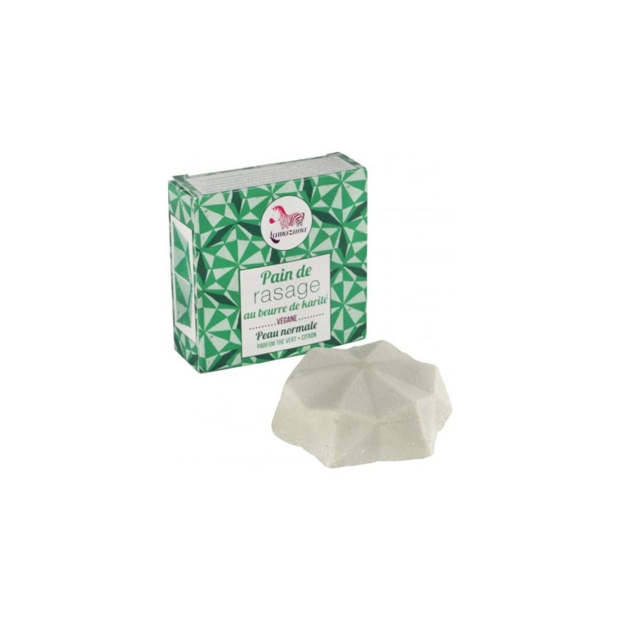 Savon à raser lazazuna dans le bloc de thé vert