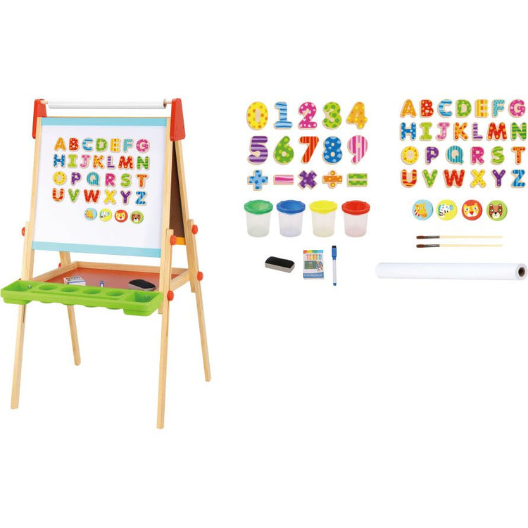 Toky Toy 2 en 1 Magnet Blackboard éducatif 56 pièces