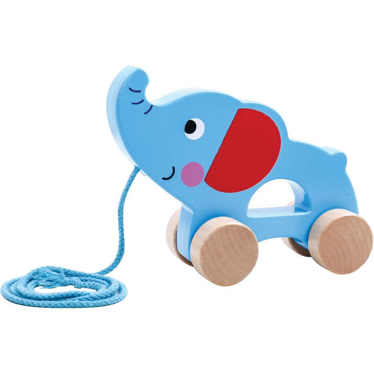 Toky Toky Elephant Wooden Trek Figure 18 mois bleu