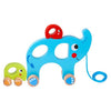 Toky Toky Elephant Wood Trek Figure 18 mois Blue 3 pièces