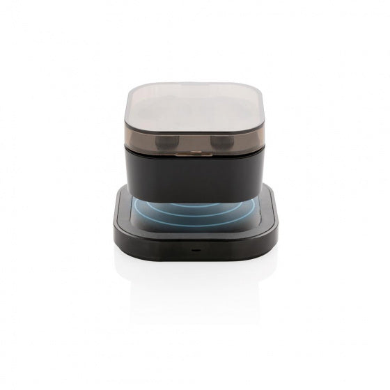 bouchons d'oreille et chargeur TWS bluetooth ABS noir