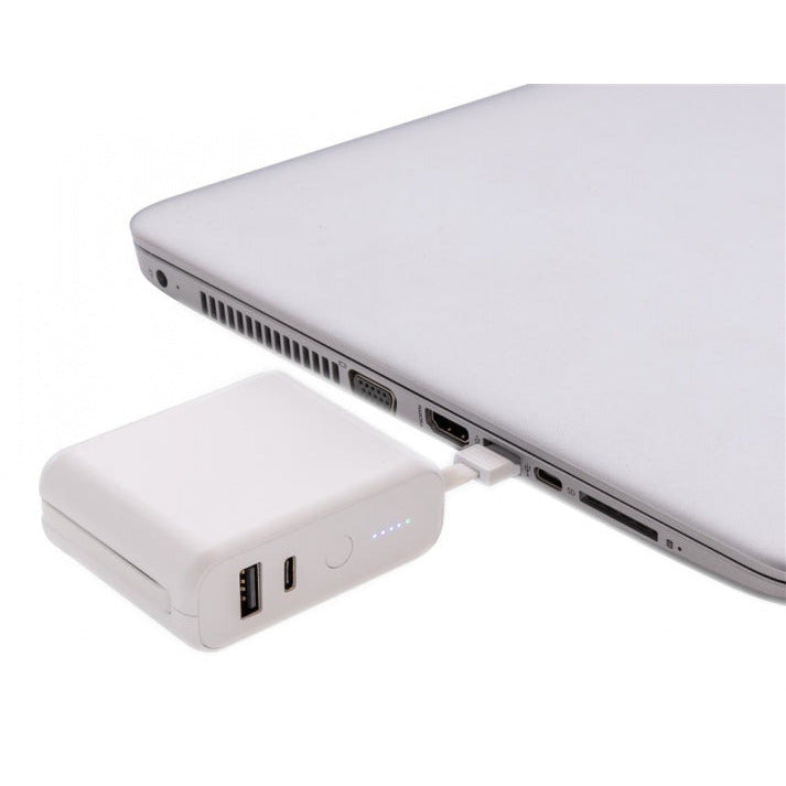 power bank avec chargeur sans fil 7,2 cm ABS blanc