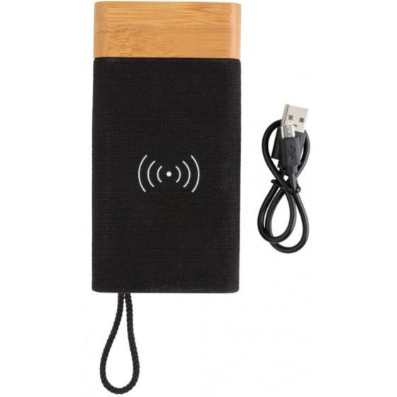 power bank Bamboo X 5000 mAh bambou noir naturel