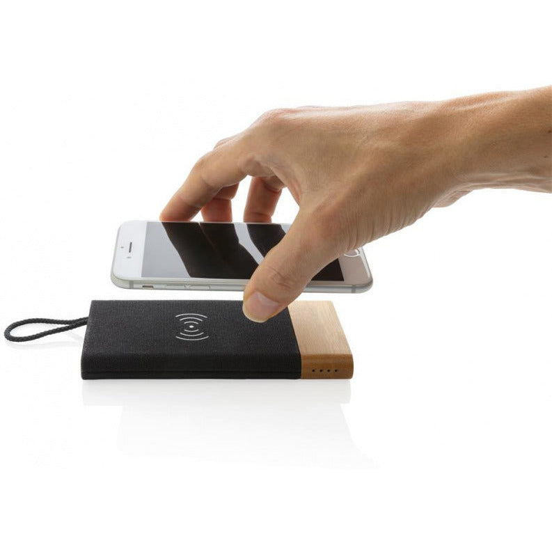 power bank Bamboo X 5000 mAh bambou noir naturel